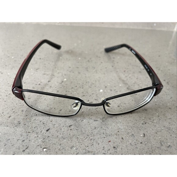 Nike Men's Eyeglasses Frames Only 8060 027 Black/Cherry Rectangular 47[]17 140 - Picture 2 of 8